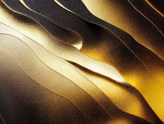 liquid gold and rough black charcoal